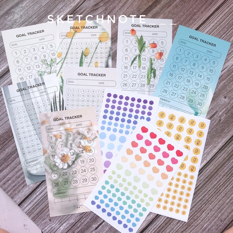 Note planner kèm sticker Nt020