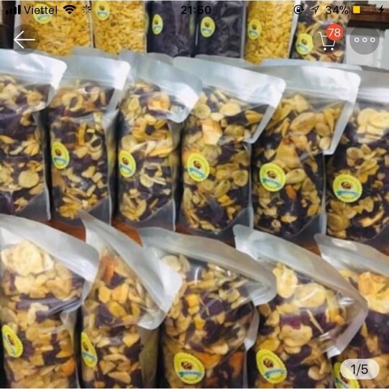 500gr Trái Cây Sấy Vỡ