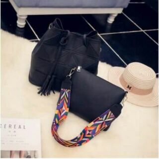 Bộ combo set túi ví dây thổ cẩm thời trang dây thổ cẩm -  sẻ TLCOM0086