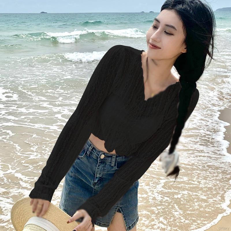 Áo Ren Tay Dài Thời Trang Dành Cho Nữ