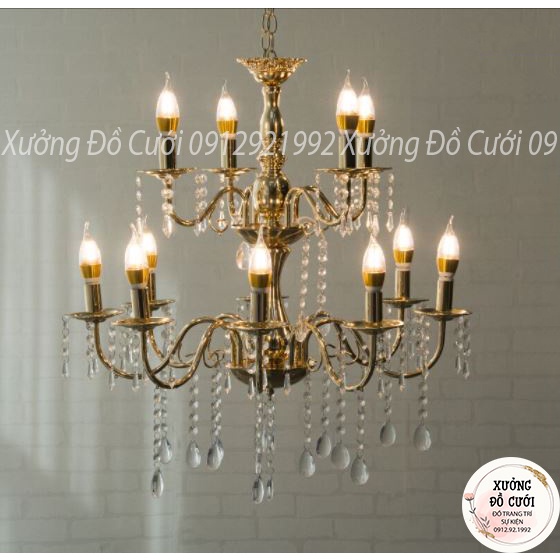 Đèn Chùm Treo Trần Pha Lê Cao Cấp