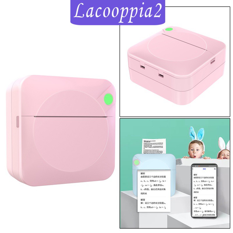 [LACOOPPIA2] 203DPI Mini Portable Pocket Photo Printer for Picture Study DIY English