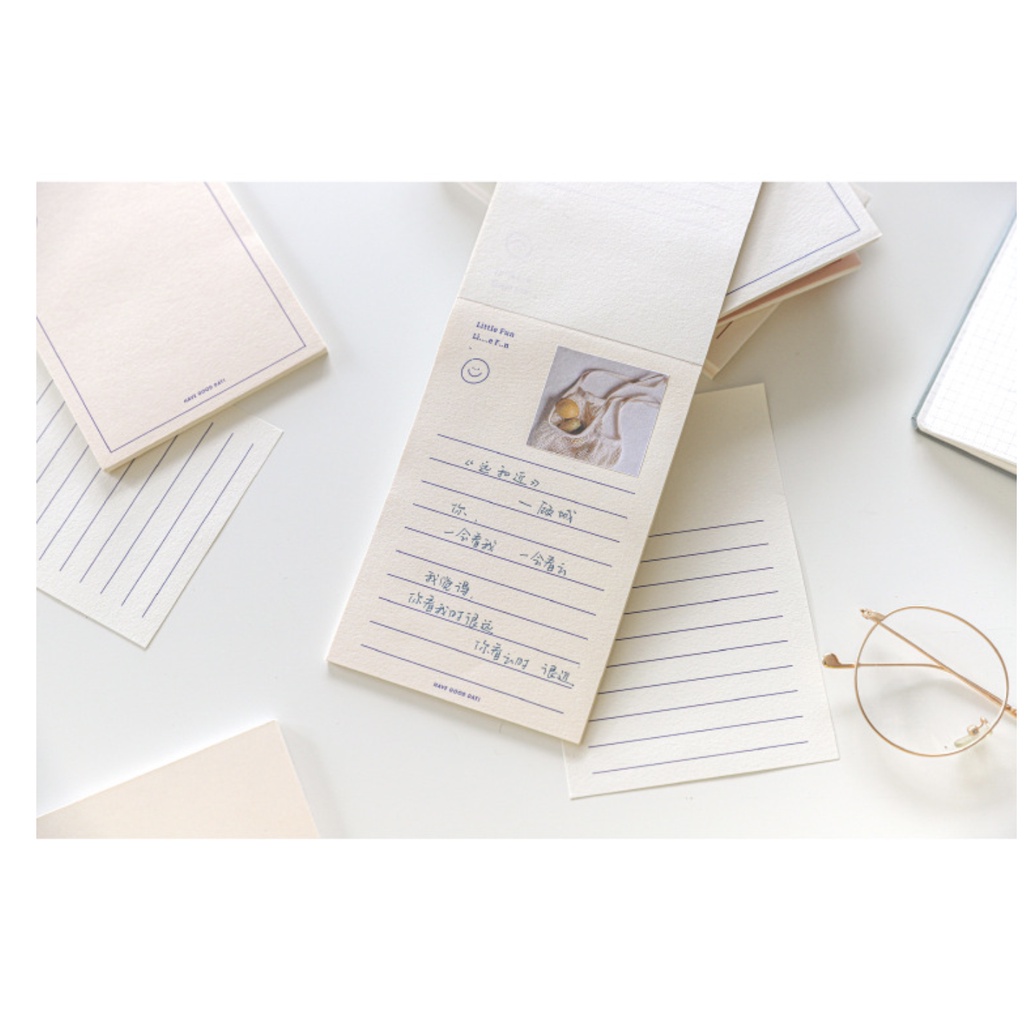 Giấy note - Set 30 tờ Memo Pad, Word Pad nhiều màu