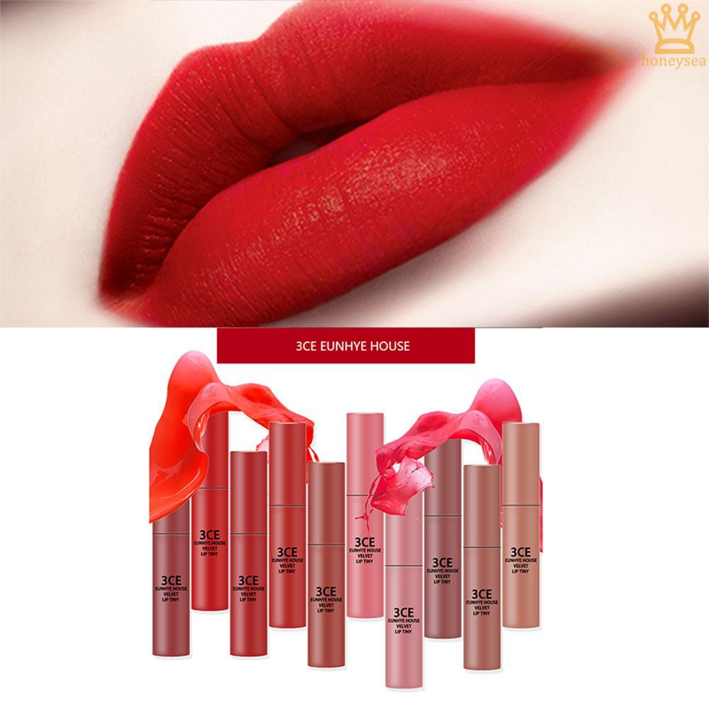 Home۩ 3CE Eunhye House Velvet Matte Lipstick Lip Makeup Matte Liquid Lip Glaze Lasting Waterproof Durable Lipsticks cosmetics