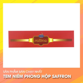 Tem niêm phong hộp saffron