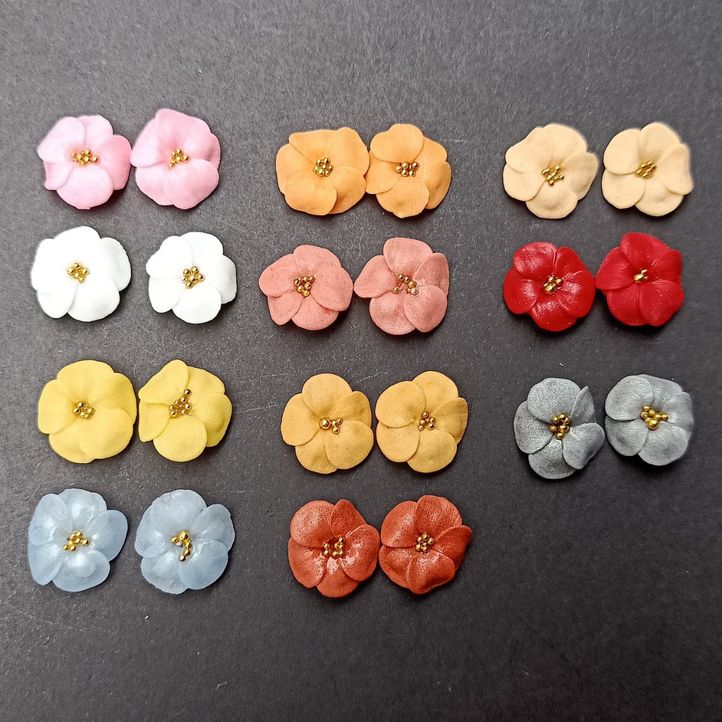 Hoa mai trơn  - Hoa bột đính móng H31