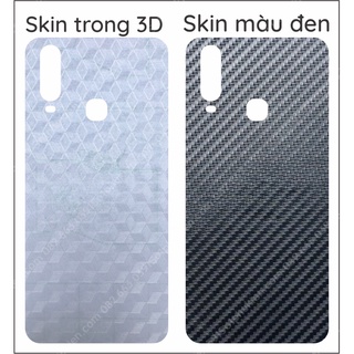 Miếng dán mặt lưng skin carbon vivo y12 / y15 / y17 / y19