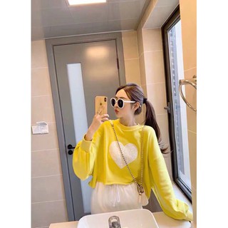 Croptop Tay Dài Trái Tim 💕☀️