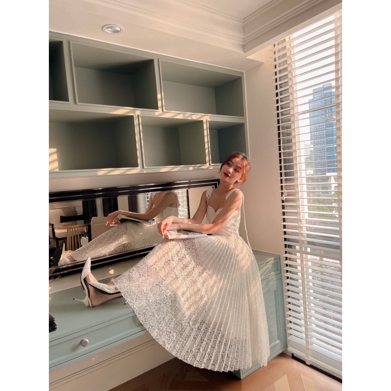 váy xoè dập li olivia dress | BigBuy360 - bigbuy360.vn