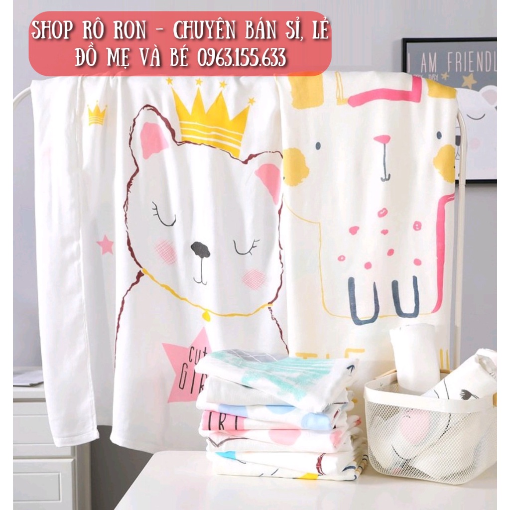 Chăn lụa sợi tre cao cấp - Chăn sợi tre siêu mềm cho bé - Shop Rô Ron