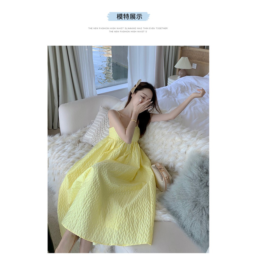 Đầm maxi xoè hai dây xinh tươi ulzzang AK1428