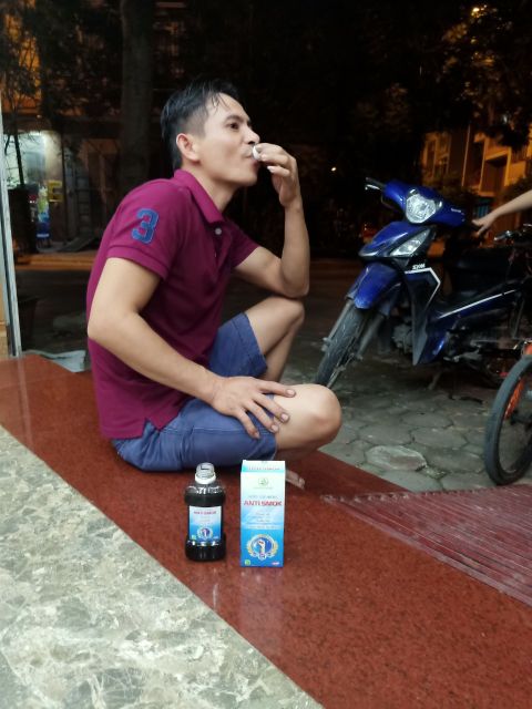 Nước súc miệng cai thuốc lá Anti Smok