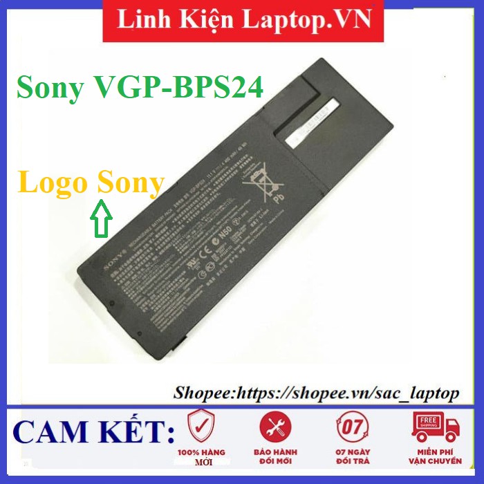 Pin Laptop SONY BPS24 (ZIN) - 49Wh - Vaio SVS13, SVS15, VPC-SA, VPC-SB, VPC-SD, VPC-SE