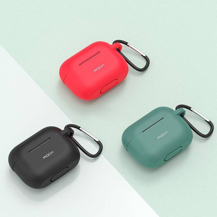 Bao case silicon chống sốc siêu mỏng cho tai nghe Apple Airpods Pro hiệu ROCK RPC-1532 - Hàng chính hãng