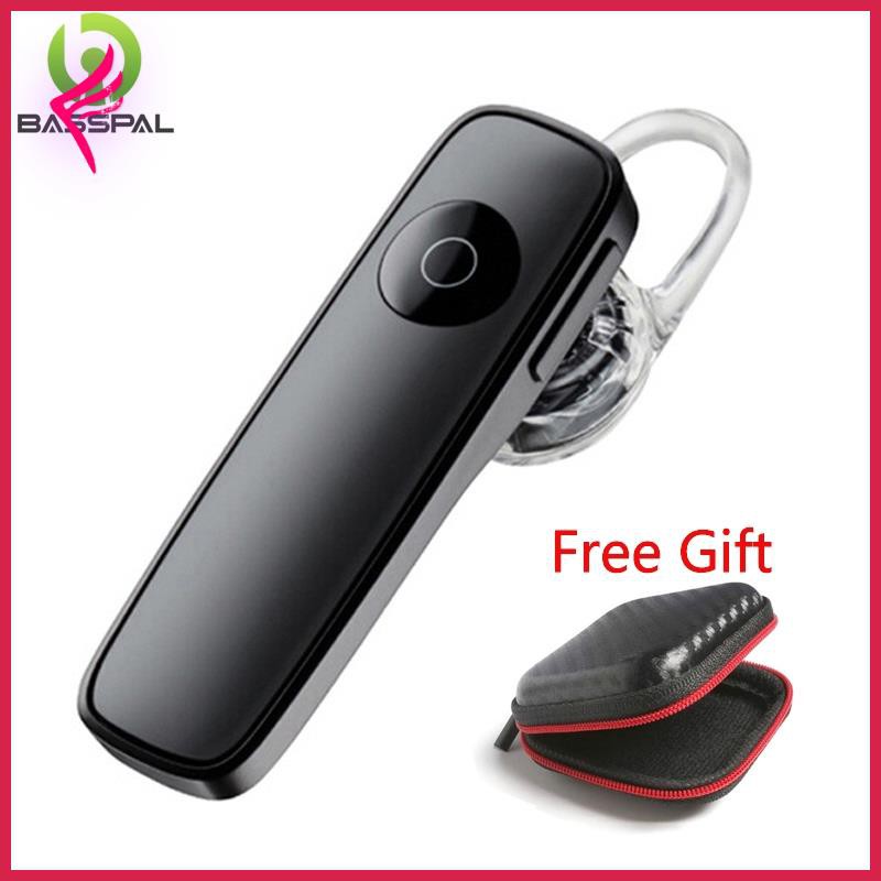 Tai nghe Basspal M165 không dây Bluetooth có microphone có thể điều chỉnh âm lượng cho điện thoại/iPad/Mac