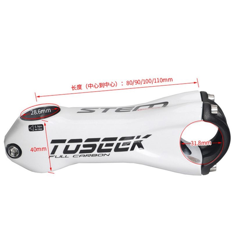 Pô Tăng Xe Đạp Leo Núi mtb 31.8*80/90/100/110mm Màu Trắng/Đen/Đỏ