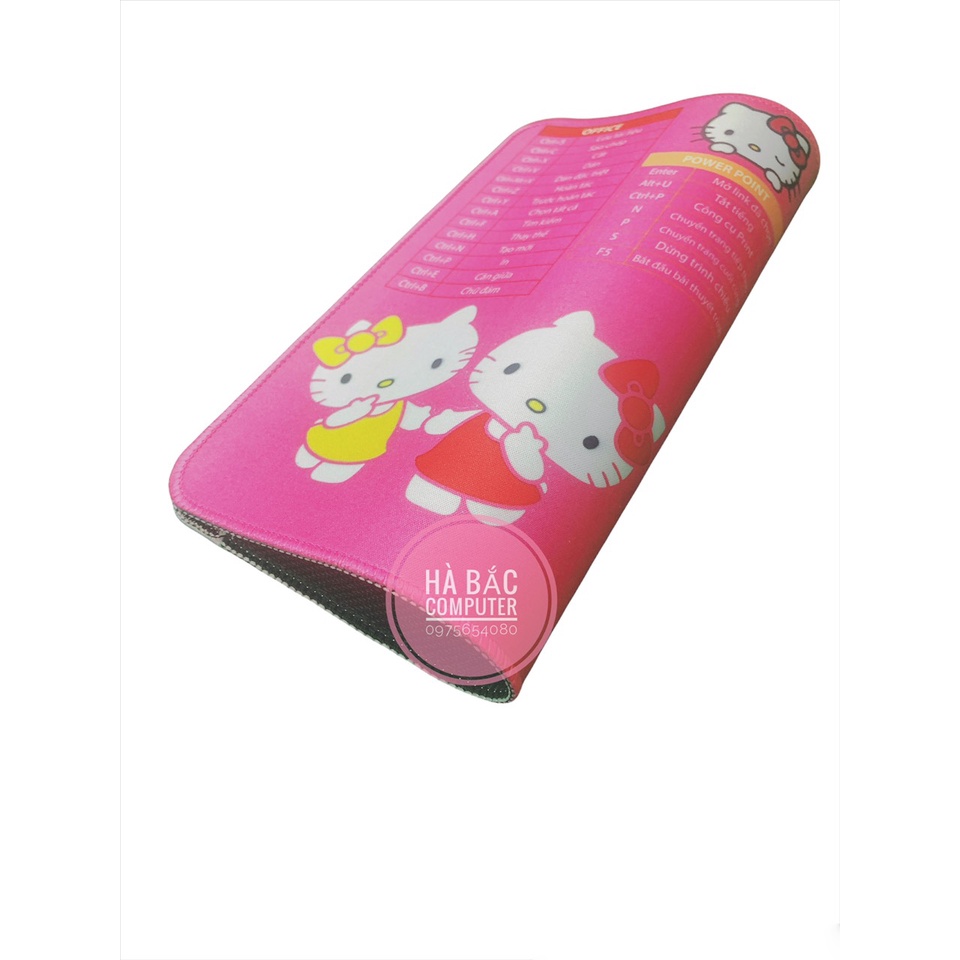 Lót Di Chuột Phím Tắt Văn Phòng Màu Hồng HELLO KITTY 80 * 30cm / 30 * 25cm