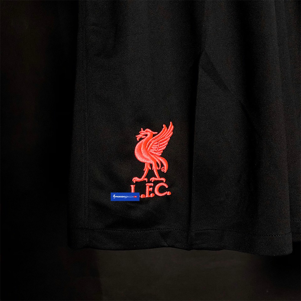 Áo Liverpool đen sân khách 2020-2021, áo Liverpool sân khách 2021 sọc caro đen xám mẫu 3 ❝Thái Lan❞
