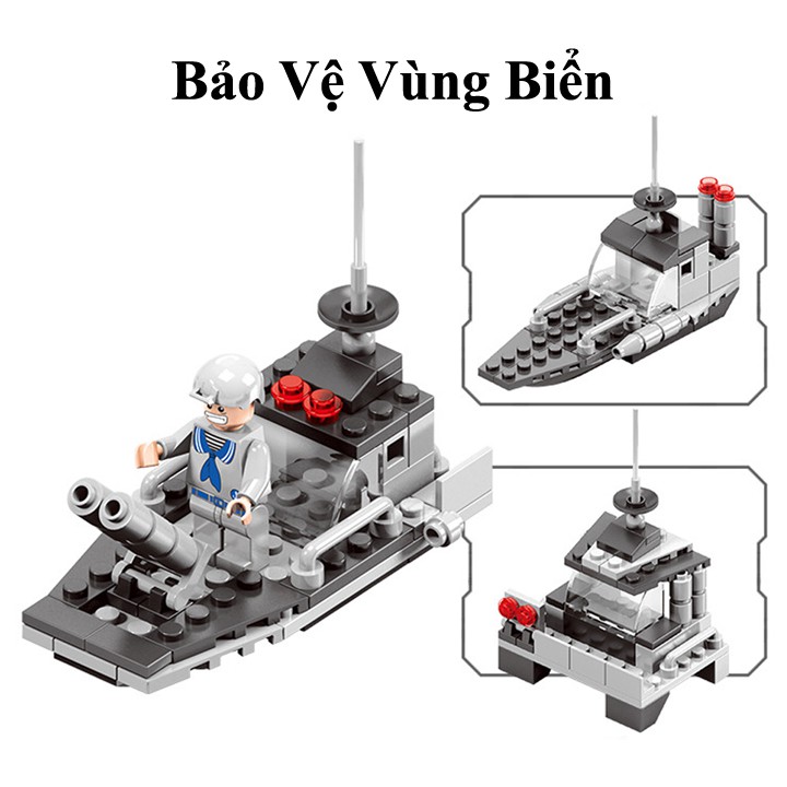 [FREESHIP❤️] Đồ Chơi Xếp Hình Chiến Hạm WARFARE 7 IN 1 xếp hình Chất Liệu Nhựa ABS An Toan Thân Thiện Cho Bé