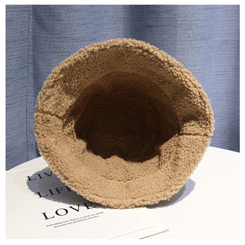 Mũ Bucket Lông Cừu Hai Mặt Thời Trang Thu Đông Dành Cho Nữ