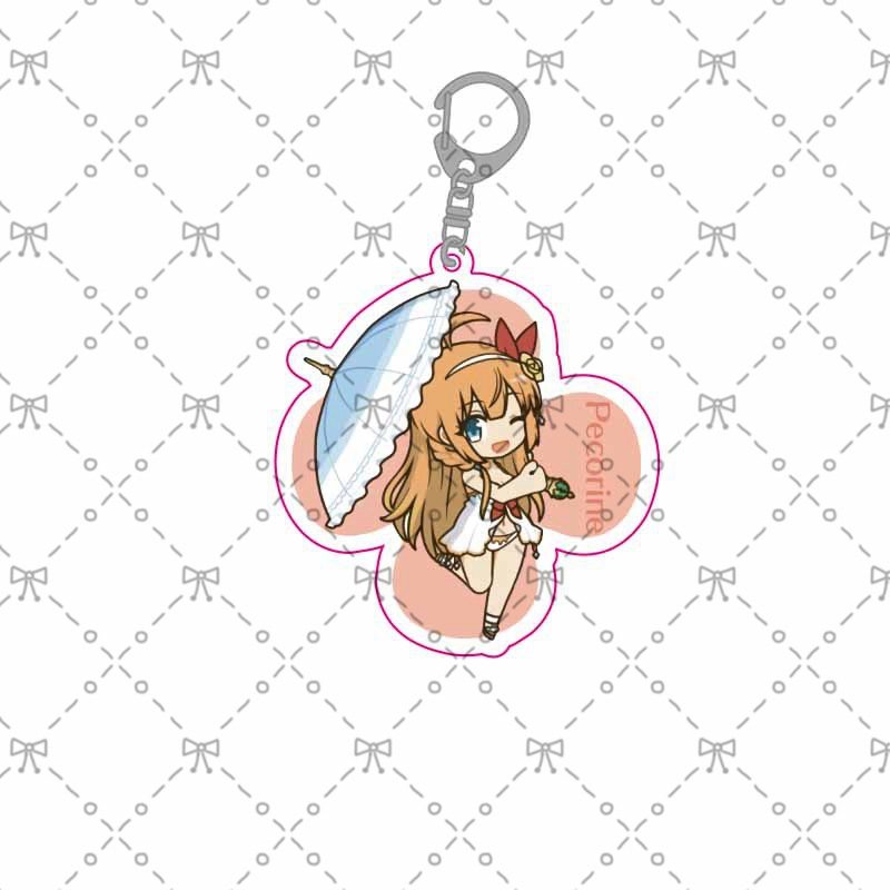 ( Mica trong acrylic ) Móc khóa Princess Connect! Re:Dive ver CỎ BỐN LÁ anime chibi xinh xắn