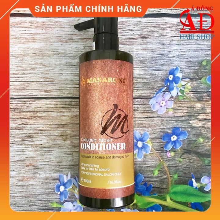 [Chính hãng] [Siêu rẻ] Dầu xả phục hồi siêu mượt tóc Masaroni Collagen Repair Conditioner 500ml