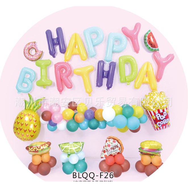 Set bong bóng kiếng nhôm trang trí sinh nhật cho bé nhiều mẫu