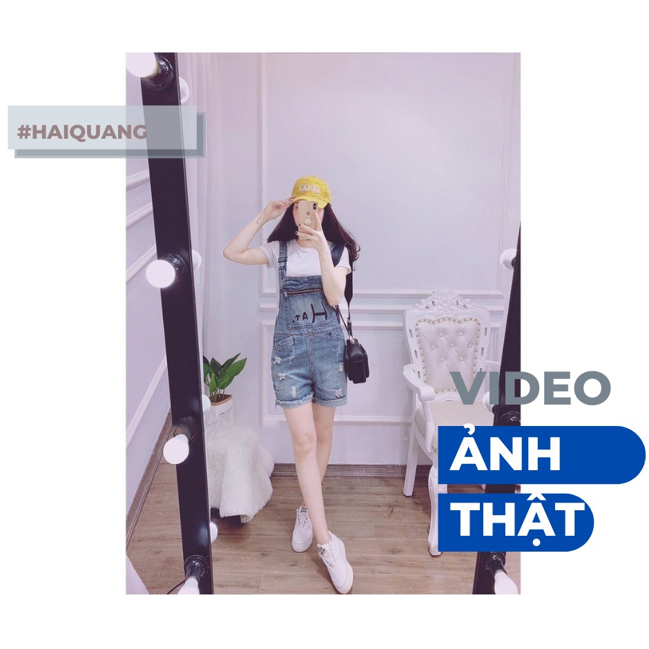 QUẦN YẾM SHORT JEAN HAIQUANG THÊU CHỮ TÚI TRƯỚC CHẤT ĐẸP -MÃ YẾM HQ05 | BigBuy360 - bigbuy360.vn