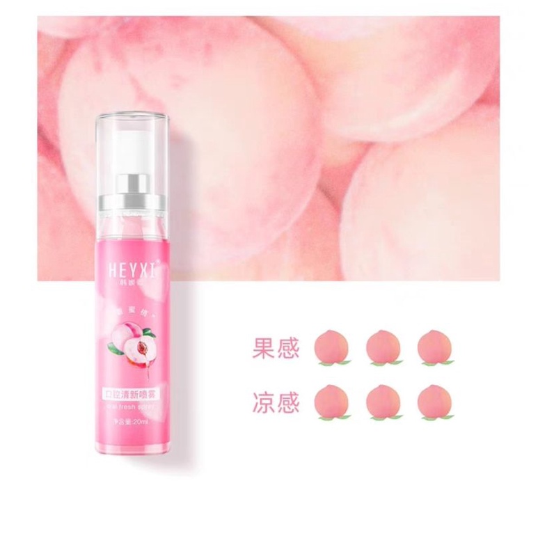 Xịt thơm miệng dạng chai Heyxi 20ML mẫu mới