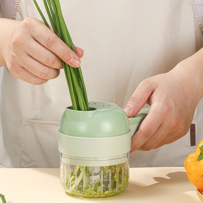 Dụng Cụ Nghiền Tỏi, Rau Củ Bằng Điện Tiện Lợi