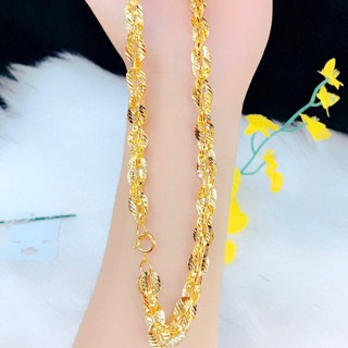 Dây chuyền nữ kiểu xoắn màu 24 cao cấp