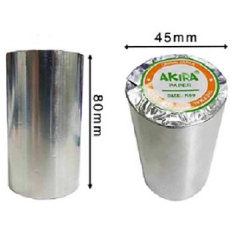 Thùng Giấy in hóa đơn,giấy in nhiệt khổ K80*45mm Akira