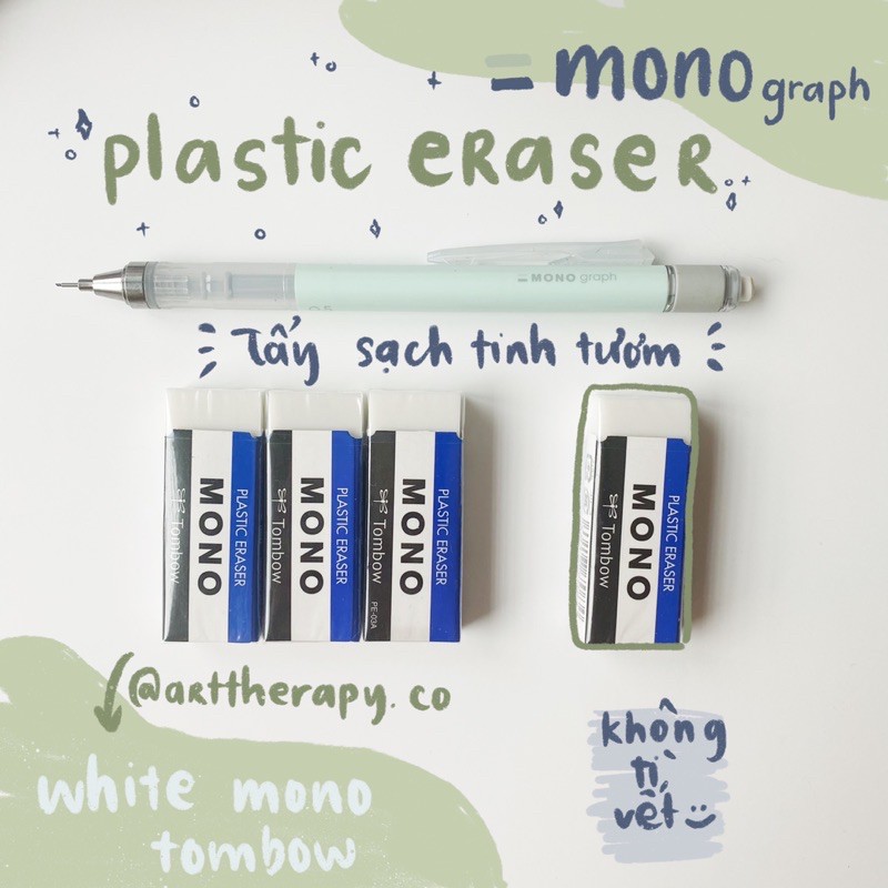 Bút chì kim và tẩy Mono hãng Tombow