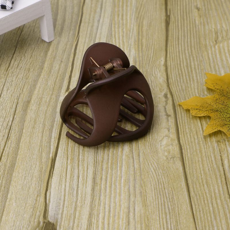 Kẹp Tóc Càng Cua Bằng Acrylic Màu Trơn Thời Trang Cho Nữ YOUYO