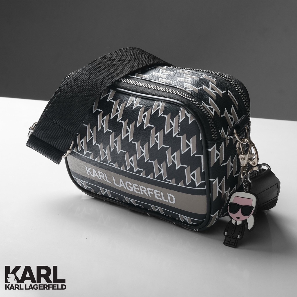 Túi đeo chéo Karl.Lagerfeld monogram 2022 logo silicon chất da si cao cấp sang xịn mịn
