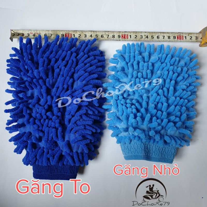 Bao găng tay rửa xe sợi microfiber chuyên dùng lau rửa xe hơi,xe máy ô tô vệ sinh nhà cửa (màu ngẫu nhiên)