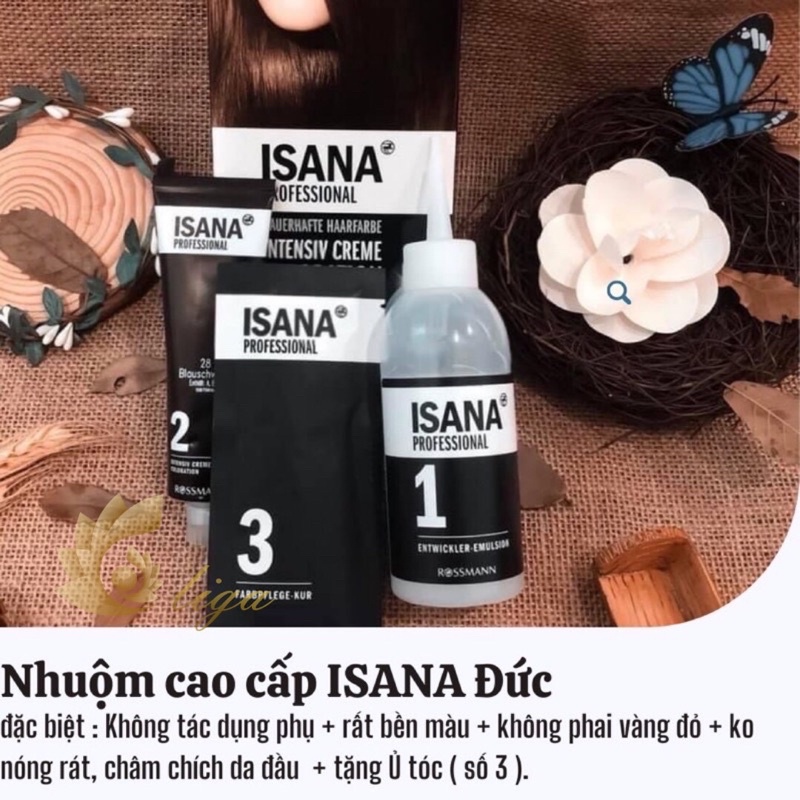 Thuốc nhuộm tóc màu than chì + tặng kèm oxy trợ dưỡng