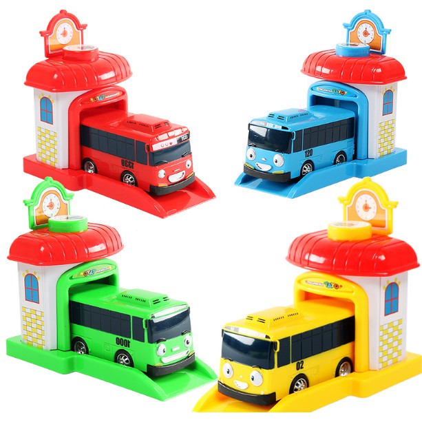 Đồ chơi xe buýt Tayo The little bus Bộ 4 chiếc TAYO (xanh biển), GANI (đỏ), AOGI (xanh lá), LANI (vàng)