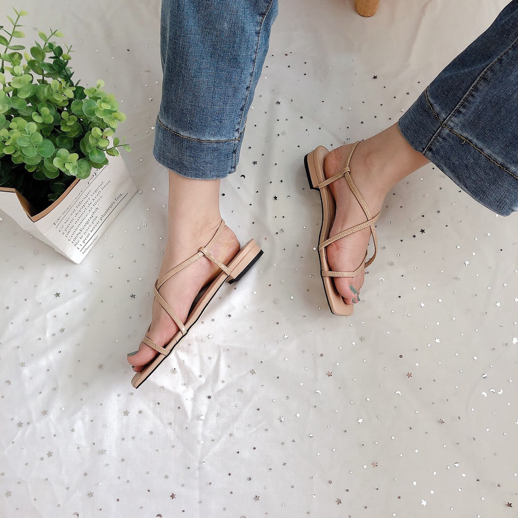 SANDAL NỮ XỎ NGÓN QUAI MẢNH ĐẾ TRỆT LÊN CHÂN SIÊU XINH HÀNG CHẤT LƯỢNG CHUẨN VNXK