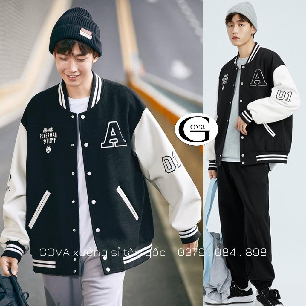 Áo Khoác Dù CHỮ A.STUFF 2 Lớp Form Rộng Nam Nữ Unisex, Áo Gió Bomber Chống Nắng Ulzzang GOVA