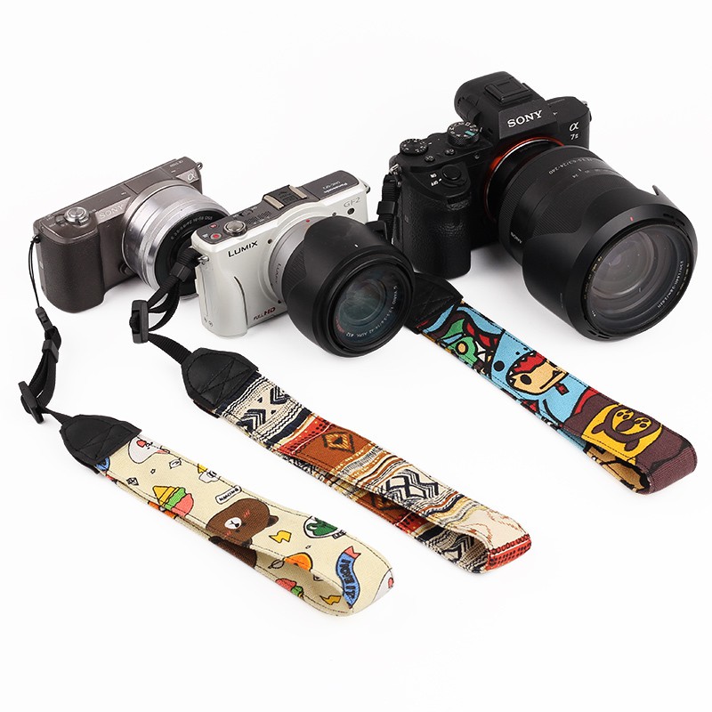 Dây đeo cổ tay máy ảnh DSLR Fuji Sony, Pentax Canon...