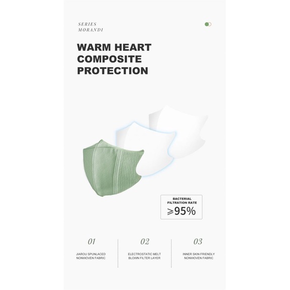 ღ 10pcs Pure Color Disposable Protective Mask 3d 3 Layer Prevention Mask For Adult