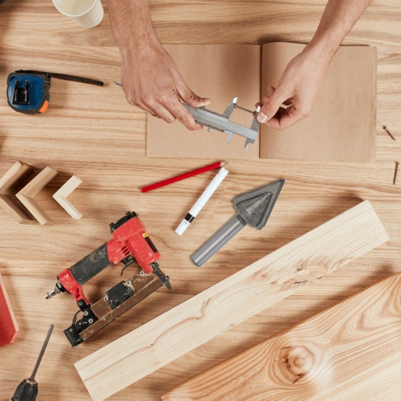 Mũi Phay Router # 1 # 4 # 3 # 4 # 60 #° Dụng Cụ Cắt Tỉa Hình Chữ V Chuyên Dụng