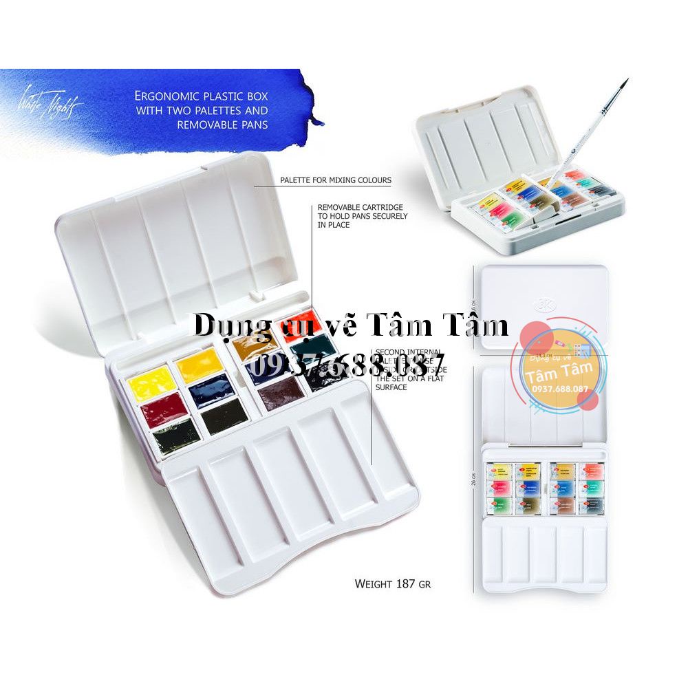 -Màu nước WhiteNights 12 màu , Whitenights-