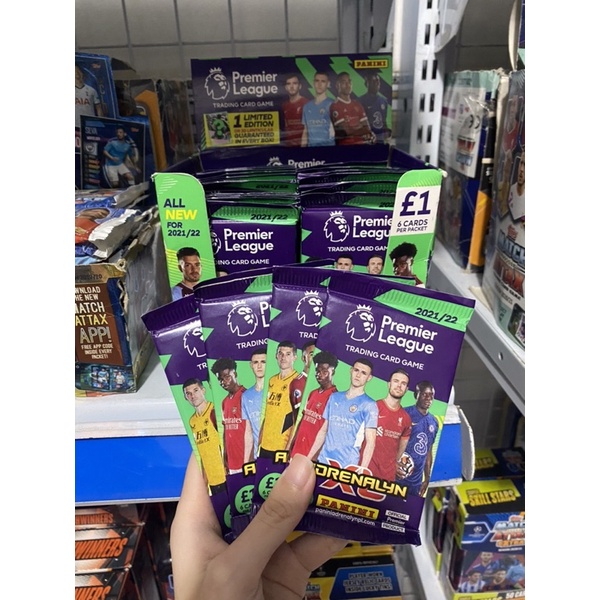 Gói Thẻ Lẻ Panini Premier league Pack Mùa 21/22 ( Pack Lẻ 6 Thẻ )