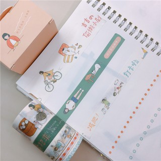 Set washi tape 5 cuộn xịn, đẹp, washi cute cho học sinh