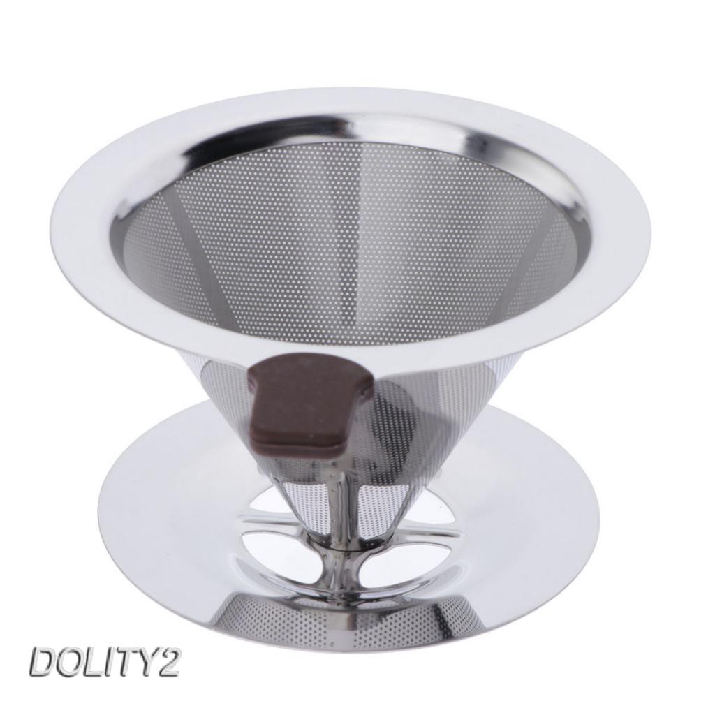 1 Bộ Lọc Cà Phê Hình Nón Bằng Thép Không Gỉ Tái Sử Dụng Được 12.5cm A