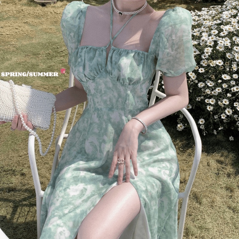 (Free Ship) HÀNG QUẢNG CHÂU CẬP BẾN -- SALE HOT MẪU ĐẦM VOAN CHẺ VÁY 2 KIỂU MẶC TRỄ VAI HOẶC CÓ TAY SIÊU XINH UP Shop VL