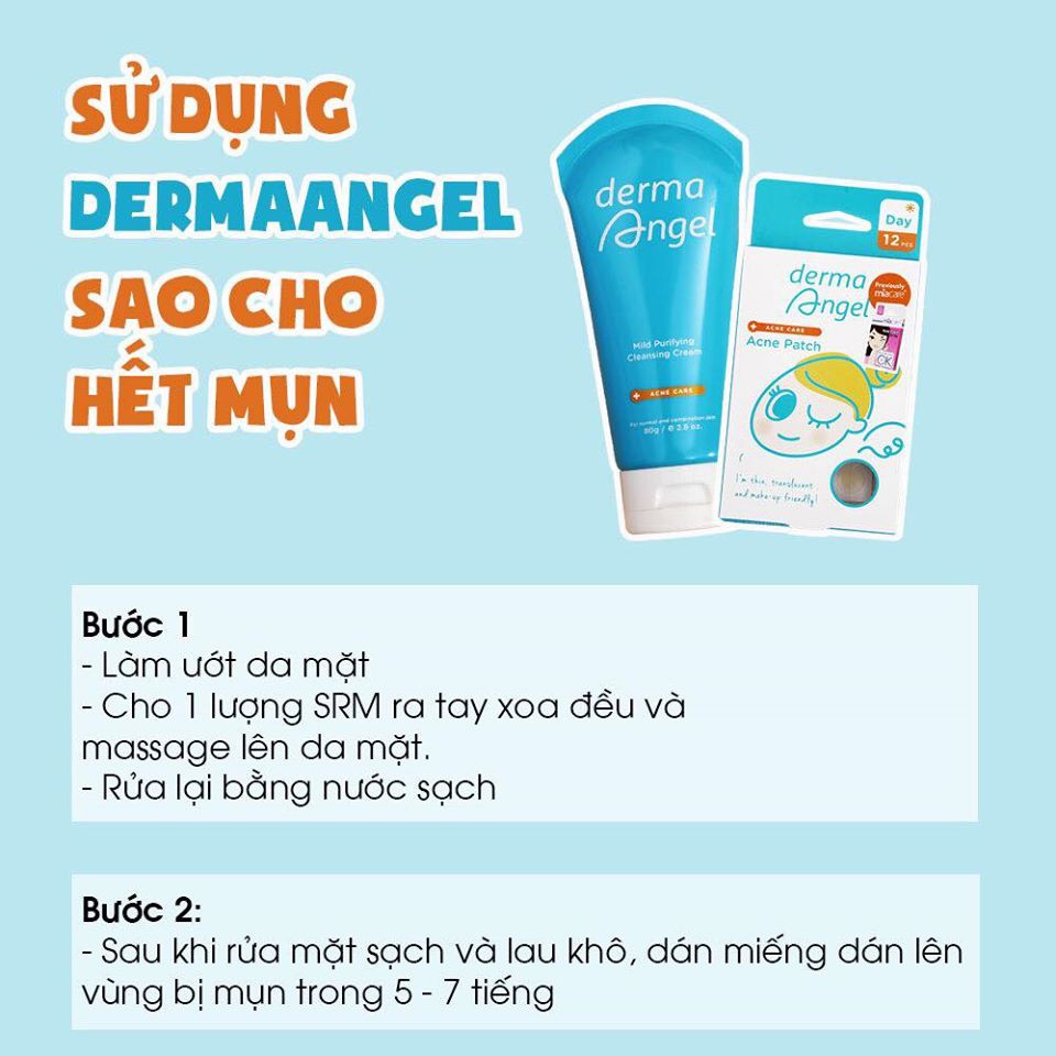 Miếng Dán Mụn Derma Angel Ban Ngày & Ban Đêm - DABNBD18