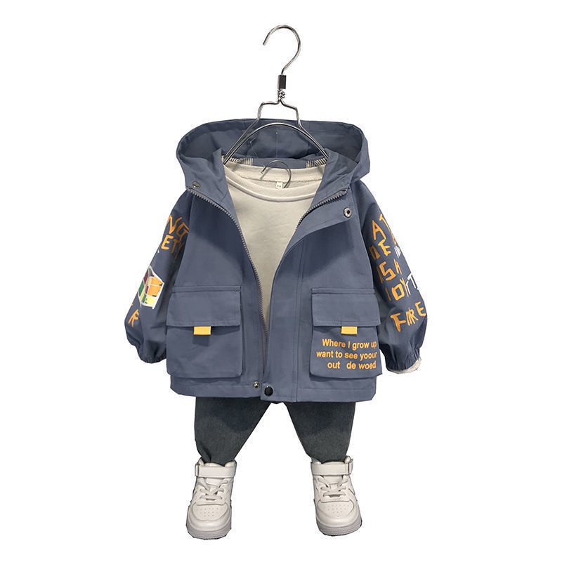 Áo Khoác Xuân Thu 2022 Mới Phong Cách Nước Ngoài Cho Bé Trai